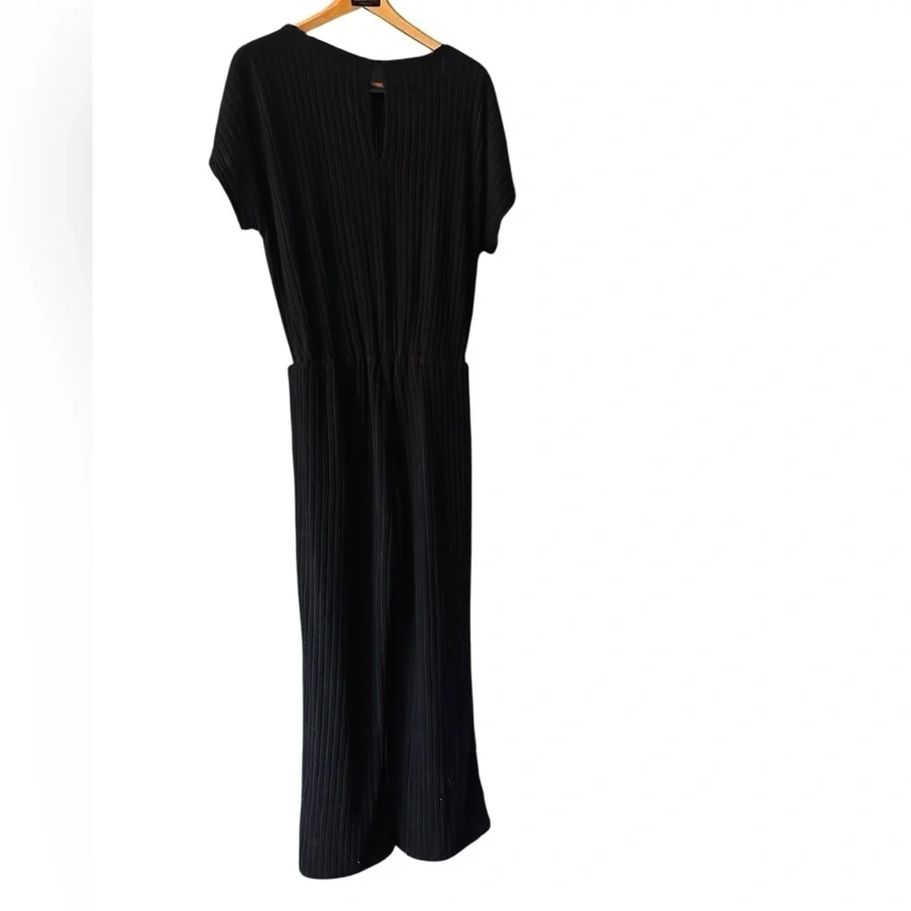 Lounge One Piece Jumpsuit - Womens Size Large - Black - Cozy